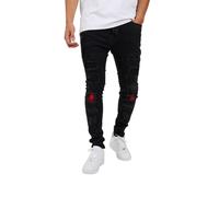 (30L, Charcoal Wash) Brave Soul Mens Ripped Jeans