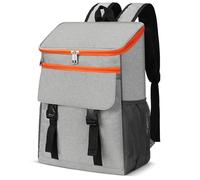 30L Cooler Backpack,Large Insulated Lunch Bag, Leakproof Picninc Bag with Hard Liner, Collapsible Cool Bag for Camping/Hiking/Outdoor/Shopping/Travelling/Beach/Fishing
