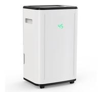30L/Day Home Dehumidifier - Energy Efficient Smart Model With 6L Water Tank, Digital Humidity Display & Drain Hose - Ideal for Large Rooms, Bathrooms & Laundry Drying