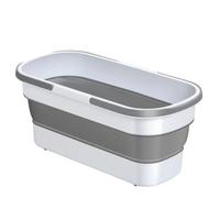 30L Folding Mop Plastic Camping Bucket Large Capacity Washing Basin Household Cl