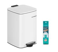 Kitchen Bin with Inner Bucket, Cloud White / 5.2-Gallon (20 L)