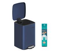 30L Kitchen Bin with Inner Bucket, Midnight Blue / 5.2-Gallon (20 L)