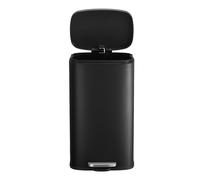 30L Kitchen Pedal Rubbish Bin, Black