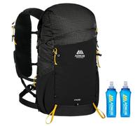 30L Large Capacity Outdoor Climbing Backpack Camping Travel Bag with 2 piece 500ml water bottle AONIJIE (Black)