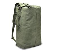 30L Large Capacity Travel Climbing Bag Tactical Military Duffel Bag Top Load Double Strap Canvas Backpack - Olive