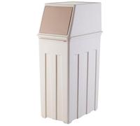 30L Narrow Mouth Trash CanHousehold Garbage Bin with Detachable Hinged LidIdeal for Kitchen Bathroom Living Room & OfficeDurable SpaceSaving Design