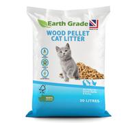30L Premium Wood Pellet Cat Litter Biodegradable Virgin Softwood Pellets, Non Clumping, Ultra Absorbent, Odour Control, Natural