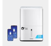 VonHaus Dehumidifier 30L/Day, 4L Water Tank - WiFi/Smart with Purify/Inside Drying - For Damp, Condensation, Laundry/Clothes Drying, Prevents Mould & Smells, for Home, Bedroom, Utility Room & More