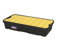 30L Spill Tray with Platform - Holds 2 x 25L Drums - High-Density PE Plastic