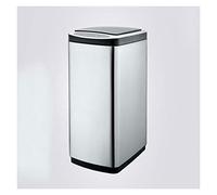 30L Stainless Steel Kitchen Trash Can - Touchless Automatic Bin with Lid Large Capacity Smart Waste Bin for Home Silver Color Perfect for Modern Kitchens