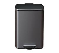 30L Stainless Steel Trash Can with Lid Square Recycling Bin Hands-Free Design for Home Office and Bathroom Interior Bins Included Modern Waste Container