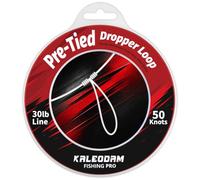 30lb 50knots Pre-Tied Dropper Loop Fishing Rig, 17.7" Spacing, 6" Loop Size, Ideal for Saltwater & Freshwater Fishing (30LB-50knots)