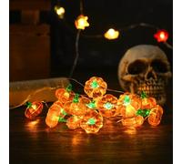 30Led Pumpkin Fall Decorations String Lights Battery Operated Remote For Halloween Thanksgiving Indoor Outdoor Table Decor