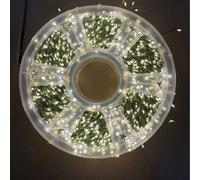 (30m 1000 lights plug-in model, White) LED firecracker lights copper wire light string green wire centipede feet indoor and outdoor holiday garden decorative lights Christmas l...