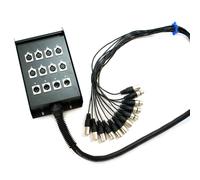 30m 12 Way XLR 3 Pin Multicore Loom Snake Cable *8 Inputs 4 Outputs* Stage Box