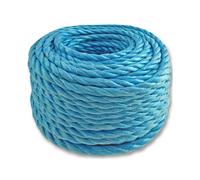 30m 6mm Blue Poly Rope Winch Pulley Lash Water Boat Camping Marine Tarpaulin