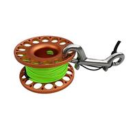30m Aluminum Alloy Cave Scuba Diving Finger Spool Guide Line Reel Orange