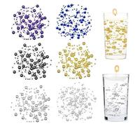 30m Artificial Pearl String, CNYMANY 6 pcs Faux Pearls Beads String for Vase Fillers and Floating Candles Centerpiece Wreath Decoration for Valentine's Day Wedding Dinning Table Christmas Party