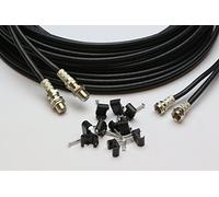 30m Black Twin Satellite Shotgun Cable Sky Plus, Sky HD, Freesat Extension & Clips