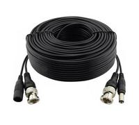 30M Bnc Premium Cctv Black Copper Cable & Dc Power Video Lead For Security Cameras