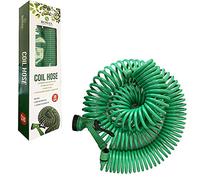 30M Coil Hose Pipe | Retractable Lightweight 5 Function Spray Gun | for Washing Car , Windows, Patio & Garden Watering
