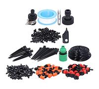 30M DIY Micro Drip Irrigation System Kit, Garden Watering System for Vegetable Gardens, Lawn & Terrace, Adjustable Drippers and Spray Nozzles with PVC Hose and Fittings