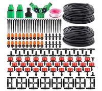 30m Garden Drip Irrigation Kits, DIY Plant Watering Kit Automatic Irrigation System with Adjustable Nozzle Sprayer and Dripper Automatic for Lawn, Garden, Patio