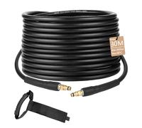 30m Pressure Washer Replacement Hose for Karcher K Series K2 K3 K4 K5 K6 K7, High Pressure Replacement Hose Extension Pressure Washer Hose with Click Plug Quick Connector Power Jet Wash Hose