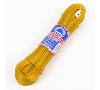 30M - Quality Everlasto 'Wyercentor' Steel Core Coloured Clothes/Washing Line 3.5mm Thick (YELLOW)
