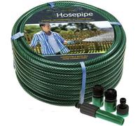 30M Reinforced Garden Hose In Green3 Layer Construction.