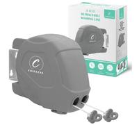 30m Retractable Washing Line - Non-Slip Twin Clothes Line - Heavy-Duty Clothes Dryer with Washing Line Hook - Extendable Washing Line for Indoor &