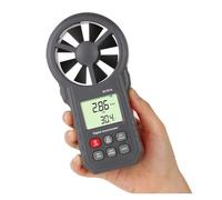 30m/s Wind Speed Air Velocity Temp Gauge Meter Portable Digital Anemometer C/F Thermometer Wind Cold Indicator LED Backlight