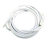 30M White Plastic Coated Curtain Wire Hanging Cord Cable Hook Eye Window METRE NET New | Bedroom Home Office | for Window Curtain Rod