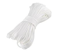 30m x 4mm White Nylon Braided Picture Hanging Cord, Heavy Duty String for Frames Mirrors Paintings, Multi-Function Rope for Blinds Umbrellas Camping DIY