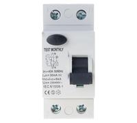 30mA Electromagnetic Residual Current Circuits Breaker 2P 40A Residual Current Device Replacement Switches Electromagnetic Circuits Breaker Switches