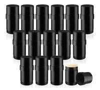 30ml/1oz Black Plastic Deodorant Containers Empty Filling Stick Tube Twist Up Deodorant Bottles for DIY Cosmetic Sunscreen Lip Balm Crayon Lotion Bar, Black, 15 PCS