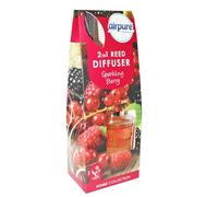 30ml Christmas Reed Diffusers for home or gift - Air Fresheners for Home - Long Lasting Home Fragrance - Room Diffuser Sticks with Coloured Fragrance Oil (Sparkling Berry 7604)
