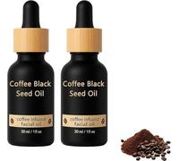 30ml Coffee Black Seed Oil Organic Face Oil Infused with Coffees Deep Hydration and Anti-Aging Drops Lightweight Non-Greasy for All Skin Types