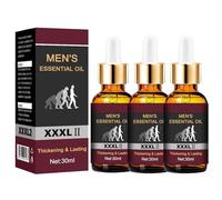30ml Essential Oil for Men, Penis Enlargement Oil to prolong Sex Life, Male genital Massage Oil, Large Penis Enlargement for Men, Bigger, Longer, Stronger (3PC)
