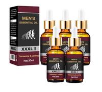 30ml Essential Oil for Men, Penis Enlargement Oil to prolong Sex Life, Male genital Massage Oil, Large Penis Enlargement for Men, Bigger, Longer, Stronger (5PC)