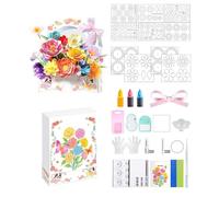 30ml Ma Gic Petal Flower Kit Ma Gic Petal Flower Art Kit Fa Ntasy Art Magical Flowers More Than A Dozen Kinds Of Flowers Fre E To Mat Ch Colors Tgq436 (White, 25.5x5.3x31.3cm)