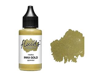 30ml Octopus Fluids Alcohol Ink Inka Gold for Fluid Art and Resin, Metallic Gold