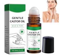 30ml Organic Castor Oil Roll on,Pure Organic Cold Pressed Essential Oil,Castor O/il O/rganic Deep Hydration,Cold Pressed C/Astor O/il for Moisturizing Skin,C/Aster Oi/l O/rganic Cold Pressed Oi/l