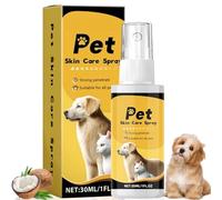 30ML Pet Skin Treatment Spray,Dog & Cat Antise/ptic Spray for Itchy Skin Relief,Hot Spot Treatment and Wound Care,Soothing Antisep/tic Cream Spray for Dogs,Dry Skin Repair & Skin Care Solution