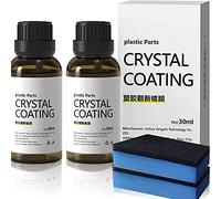 30ML Plastic Parts Crystal Coating, Crystal Coating Plastic Parts,Easy to Use Car Refresher,Great Gloss Retention and Protection, Long Duration Plastic Parts Refresher Agent for Car (2pcs)
