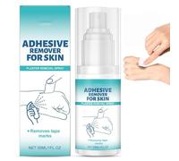 30ml Powerful Adhesive Remover Spray for Skin,Sticky Stuff Remover,Skin Adhesive Rem-Over,Sticky Plaster Rem-Over for Sk-in,Gentle No-Scrub Remo-Ver,Gentle Cleaning for Daily Household&Personal Care