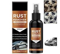 30ml Rust Remover Spray,Rust Remover For Metal,Car Wheel Cleaner,Ru-St Stain Re-Mover,Bike Chain Ru-St Rem-Over,Wheel Cleaning Long-Lasting Protection,Powerful & Multi-Purpose,Fast-Acting Formula