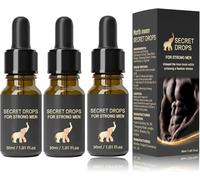 30ml Secret Drop Pleasure Peak Secret Potion, Secret Happy Drops for Strong Men, Boost Energy Levels Elevating Sensitivity & Pleasure for Adult (3 Pcs)