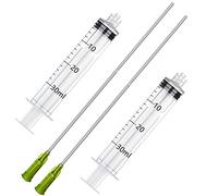 30ml Syringe with Long Tip-14Ga x 7”- Blunt Tip and Luer Lock, Great for Measuring and Refilling
