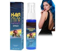 30ml Temporary Hair Colour Spray,Hair Dye Spray,Colour Hairspray for Temporary Hair Dye,Washable One Time Hair S/pray,Instant Styling H/air S/pray C/olour,Coloured Hairspray for Party Cosplay(Blue)